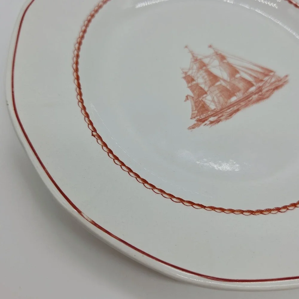 3x Wedgwood Flying Cloud Georgetown Collection Rust 6